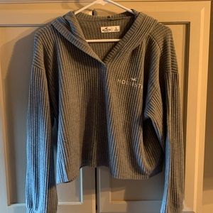 Hollister long sleeve hooded shirt